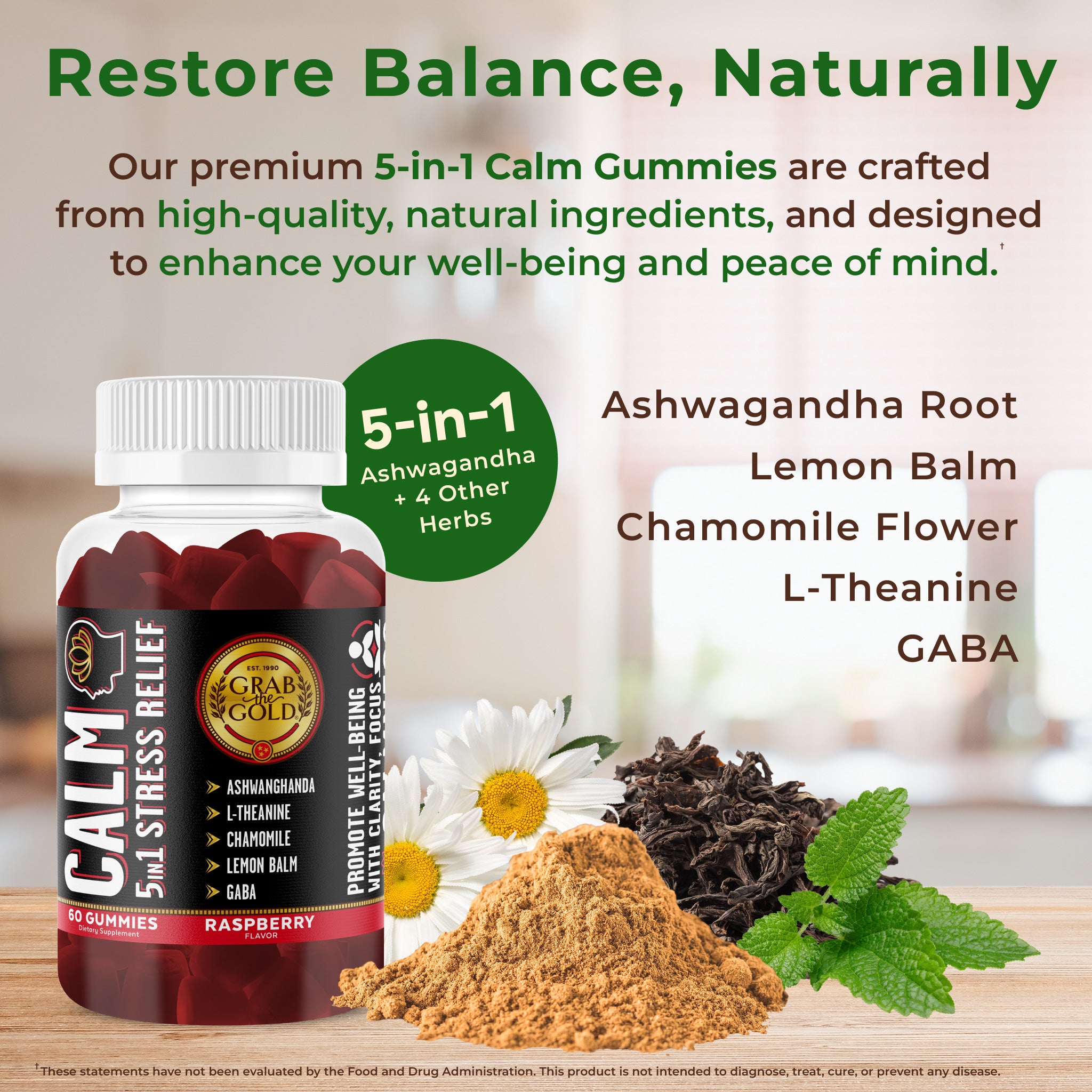NEW! 5-in-1 Calm Gummies with Ashwagandha