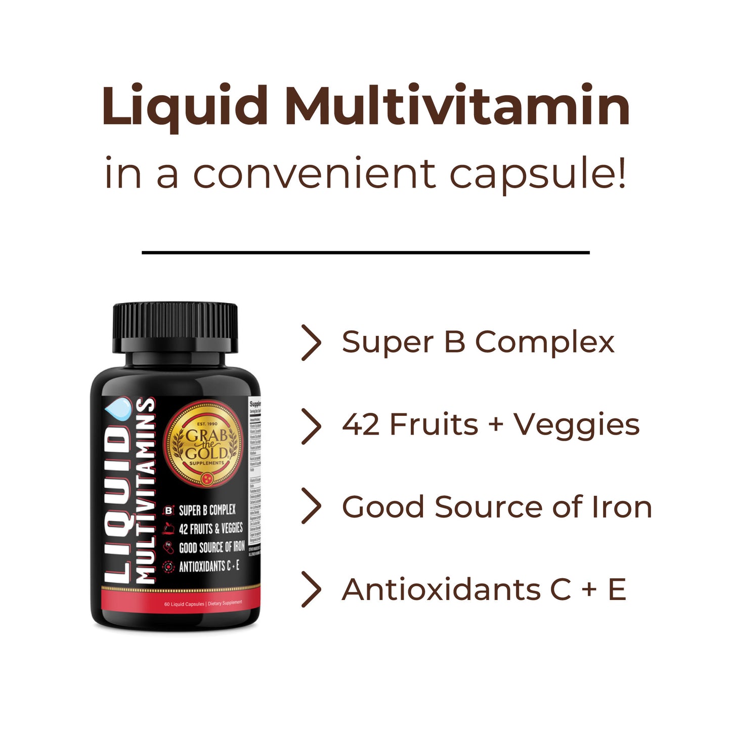 Liquid Multivitamin Capsules - Trial Pack - 3 Day Supply
