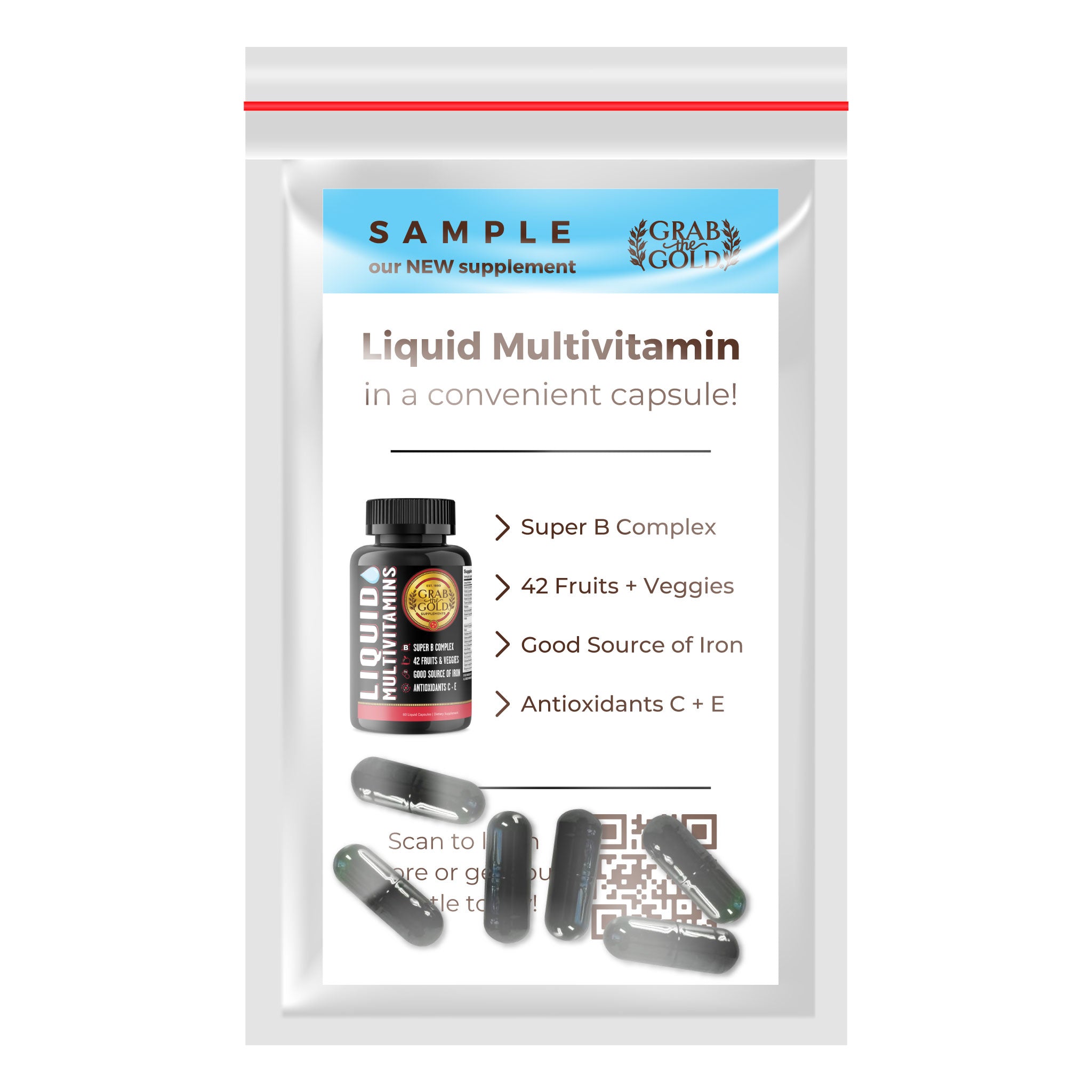 Liquid Multivitamin Capsules - Trial Pack - 3 Day Supply