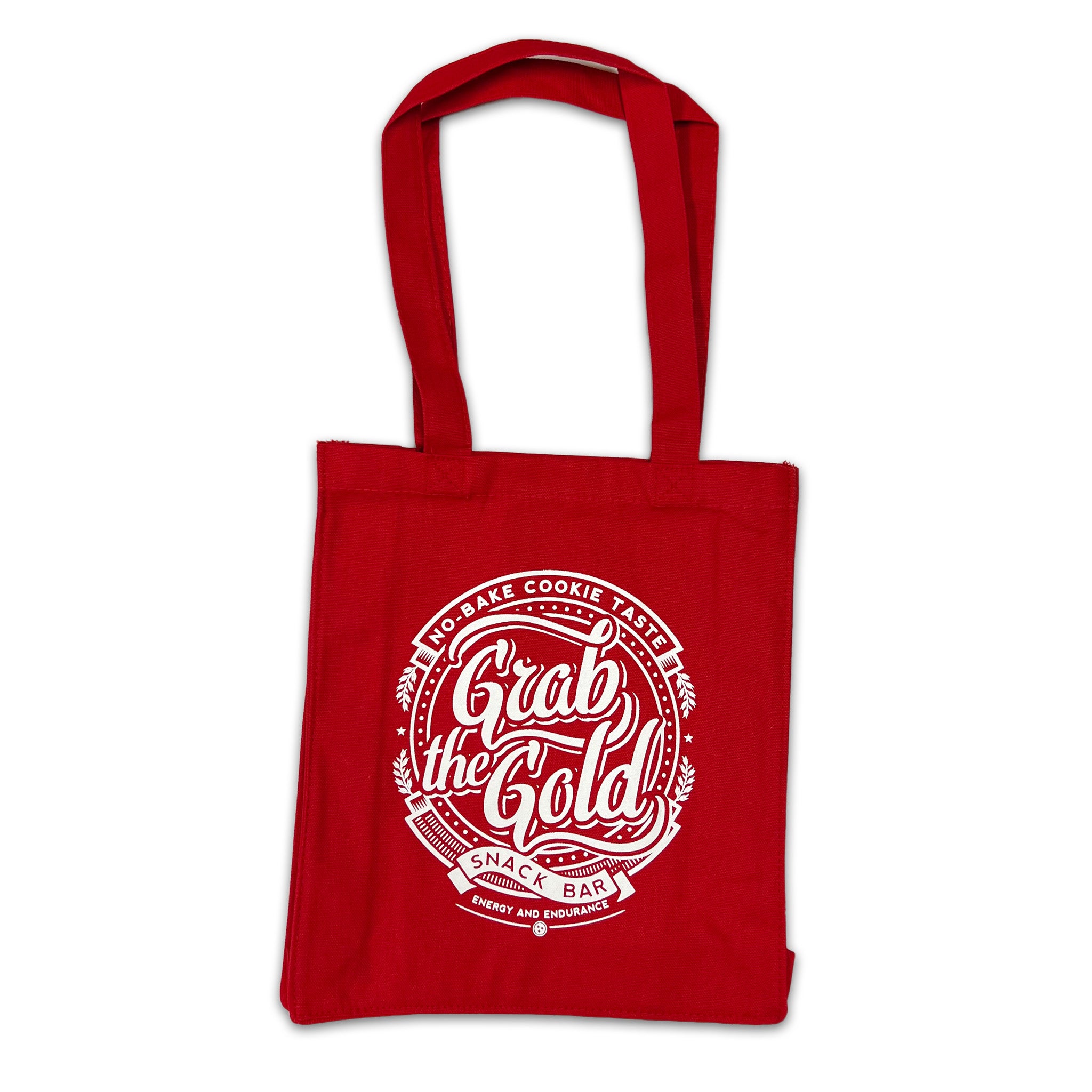 Gold canvas store tote bag